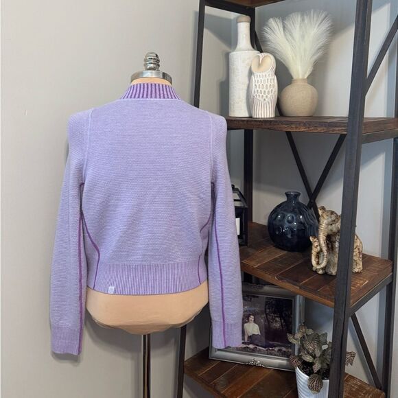 Lululemon Reversible Double-Knit Zip-Up Sweater Faint Lavender Women’s SIZE 4 - Picture 6 of 14